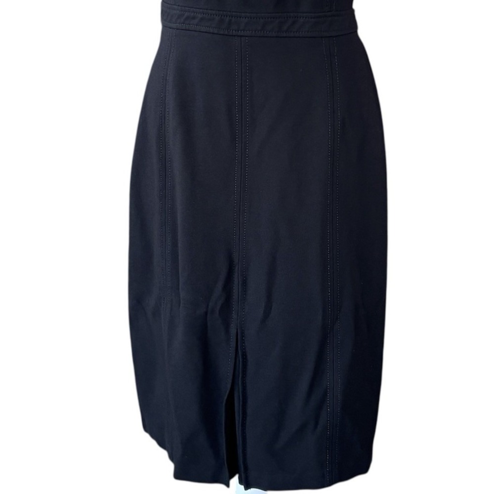 Talbots Black Cocktail Sheath Dress Womens 12 Sleeveless Classic Timeless Office - Picture 3 of 11